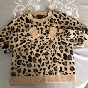 Like new Halogen leopard print sweater. Size Med.